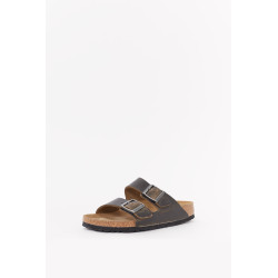 BIRKENSTOCK FADED KHAKI ARIZONA NARROWARIZONA SOFT FOOTBED OILED LEATHER SANDALS